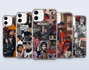 Michael Jackson Phone Case Vintage Pop King Cover for iPhone 17Pro, 16, 15, 14, 13, 12, Samsung S26, S25, S24, S23Fe, A16, A56, Pixel 10, 9A