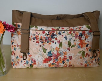Springtime Floral Print wheelchair walker bag