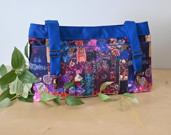 Soft Patchwork Patterned bag.