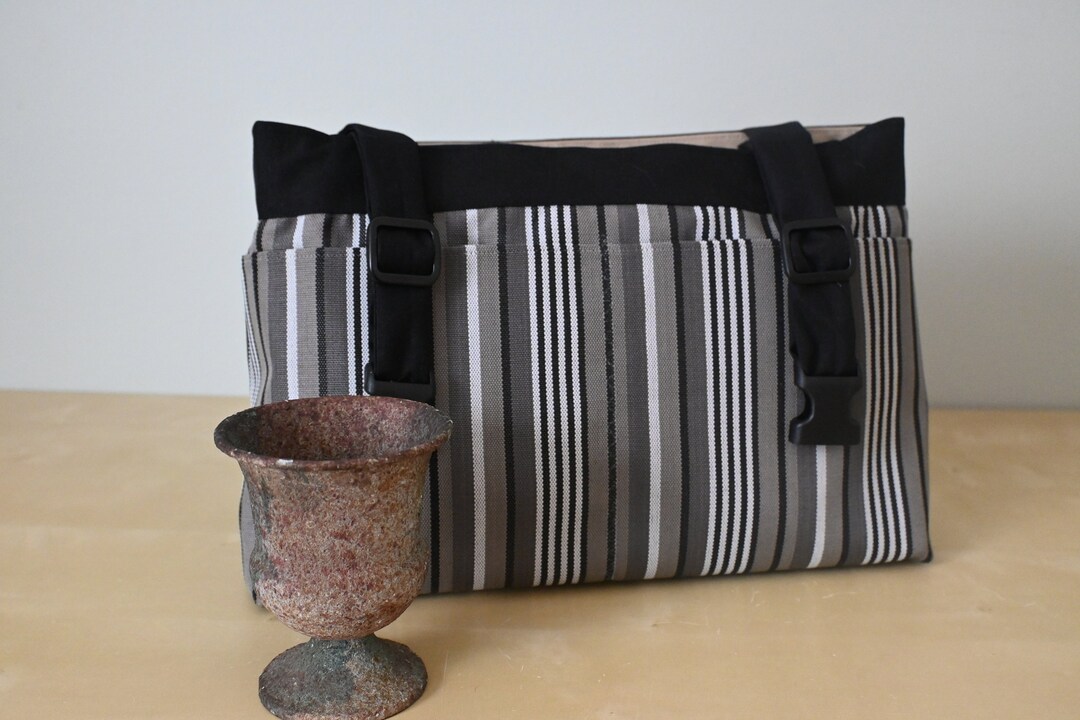 Powerchair Bag, Wheelchair Purse. Walker Organizer Black, Tan, Gray and