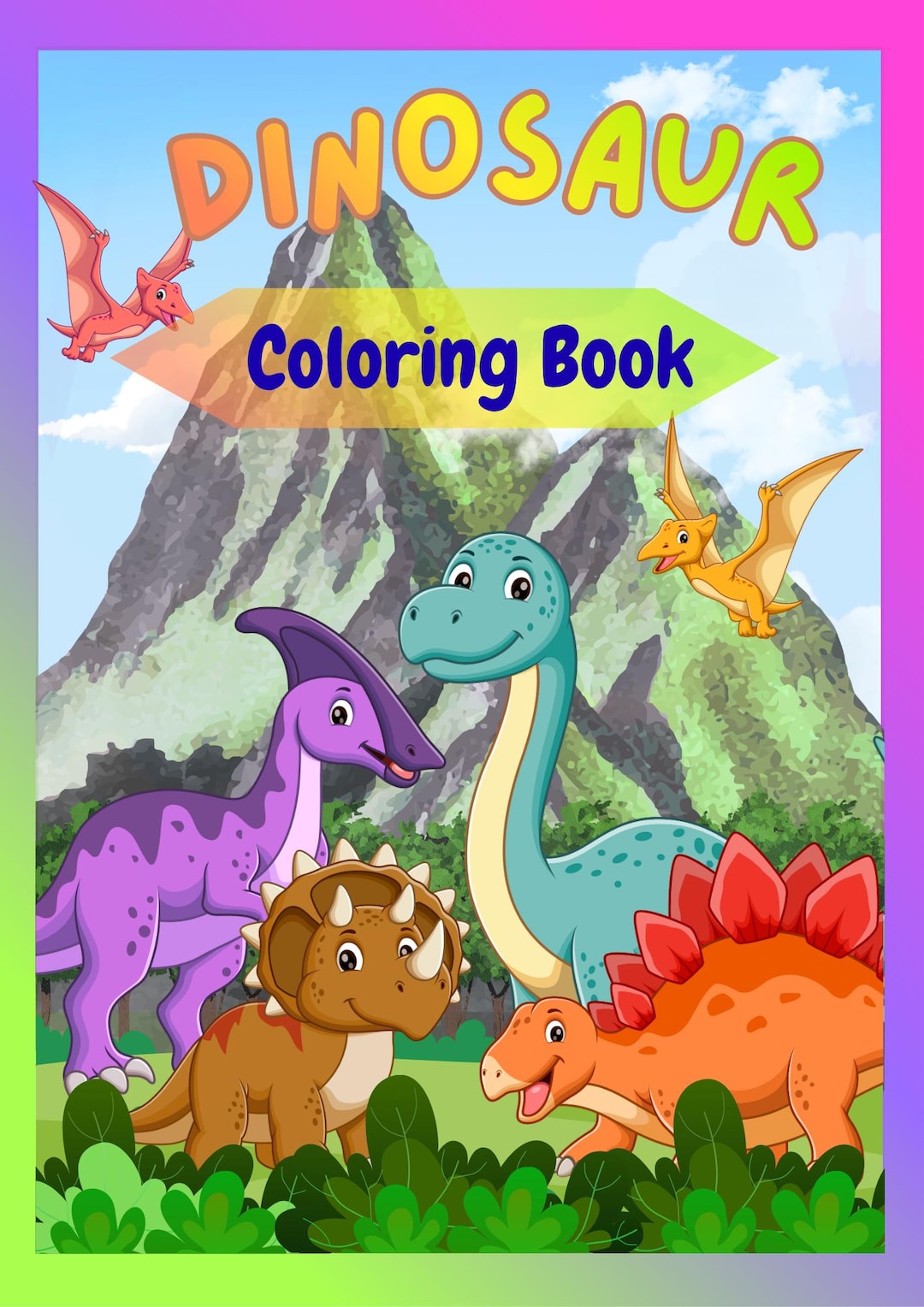 Dinosaur Coloring Book for Kids Printable, 18 Pages Dino Coloring Pages ...