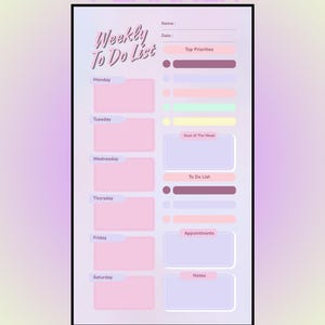 Planificador de entrenamiento, Planificador académico, Plantilla destacada, Gestor de tareas, Notas adhesivas