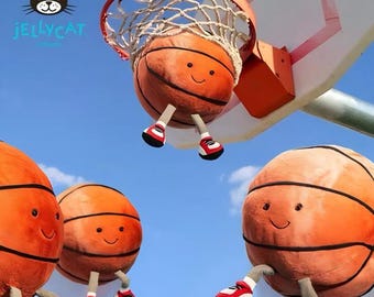 Peluche de baloncesto Amuseables inspirado en Jellycat: juguete de peluche deportivo suave, lindo regalo atlético para niños.