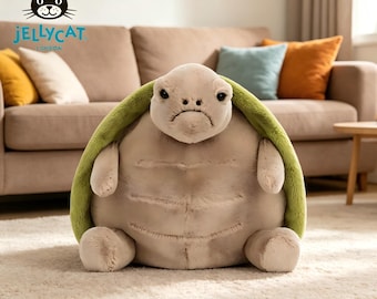 Peluche de tortuga Timmy de Jellycat: suave peluche de tortuga, adorable regalo de peluche, juguete reconfortante para niños, decoración para la habitación del bebé, peluche para bebés.