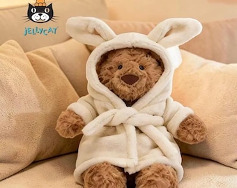 Peluche Jellycat Bartholomew Bear – Oso de peluche con bata, suave y adorable, regalo perfecto para niños, ideal para decorar la habitación infantil.