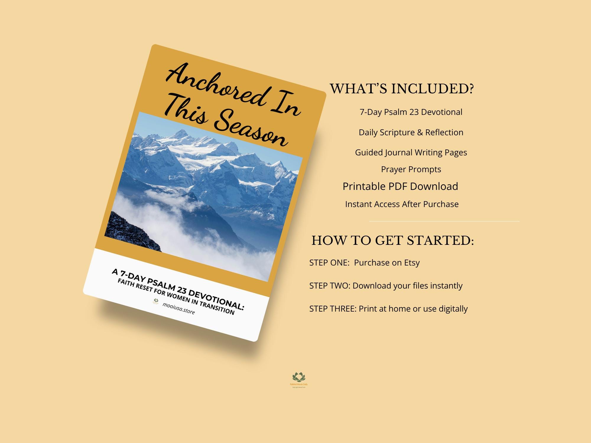 Psalm 23 Devotional Printable | 7-day Bible Study | Christian ...