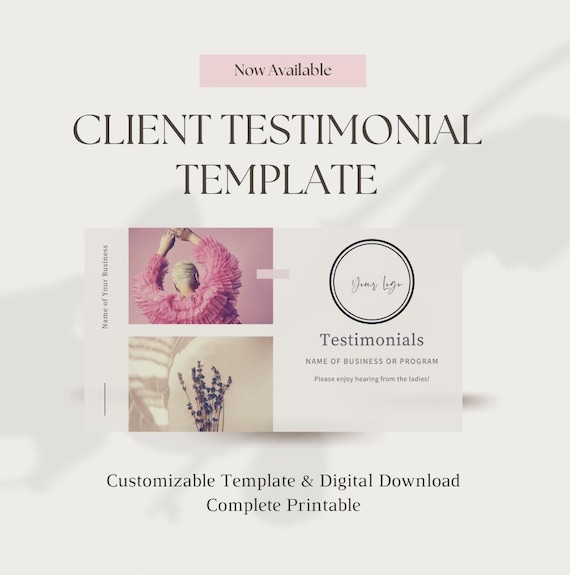 Client Testimonial Template for Entrepreneurs and Business Owners
