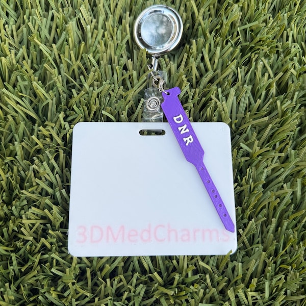 DNR Bracelet Badge keychain | Healthcare humor