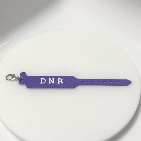 DNR Bracelet Badge keychain | Nurses week gifts | Badge decorations | Healthcare humor | Badge charms | Funny nurses gifts