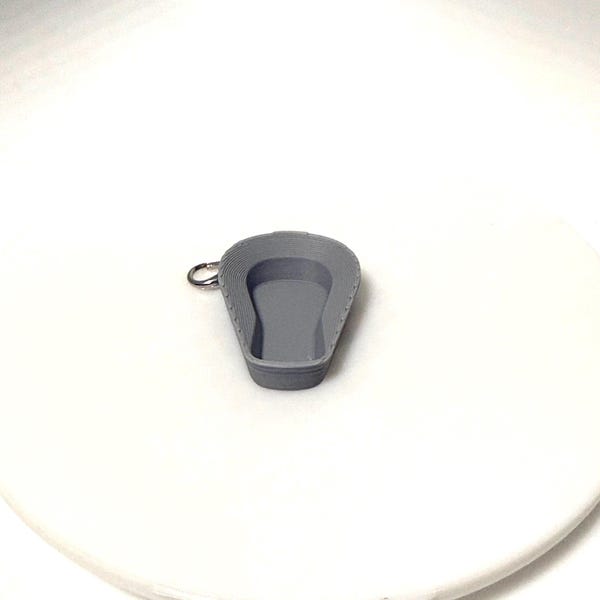 3D Printed Bedpan Badge Keychain | Healthcare Humor Charm