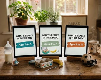 Children's Food Ingredient Guide Bundle | Baby to Age 11, UK Allergen and Additive Guide