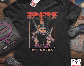 Stort problem i lilla Kina David Lo Pan-skjorta - Vintage bootleg-grafik - Retrowave Pixel Art - Comfort Colors® 1717