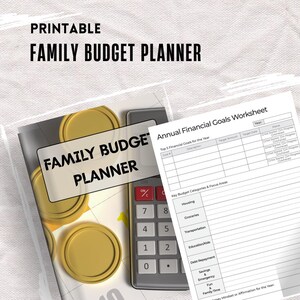 Family Budget Planner Printable | Monthly Household Budget Tracker PDF ...