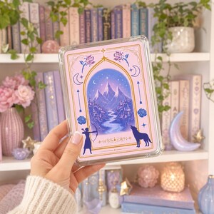 Pastel Kindle Insert Digital Download | Soft Romantasy Fantasy Design | Paperwhite Basic Colorsoft Clear Case Decor