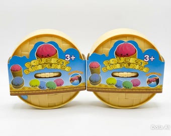Squishy Bun Dumpling Mystery Toy – Rainbow Surprise Fidget  Colourfull Squishy Ages 3+