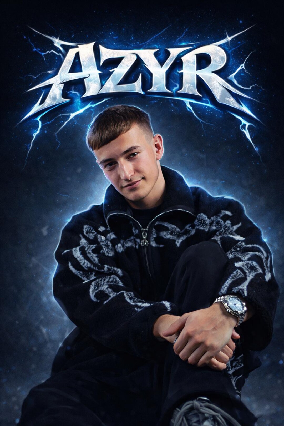 Techno Rave Poster Azyr – Electronic Music Wall Art – DJ Club Print - Etsy