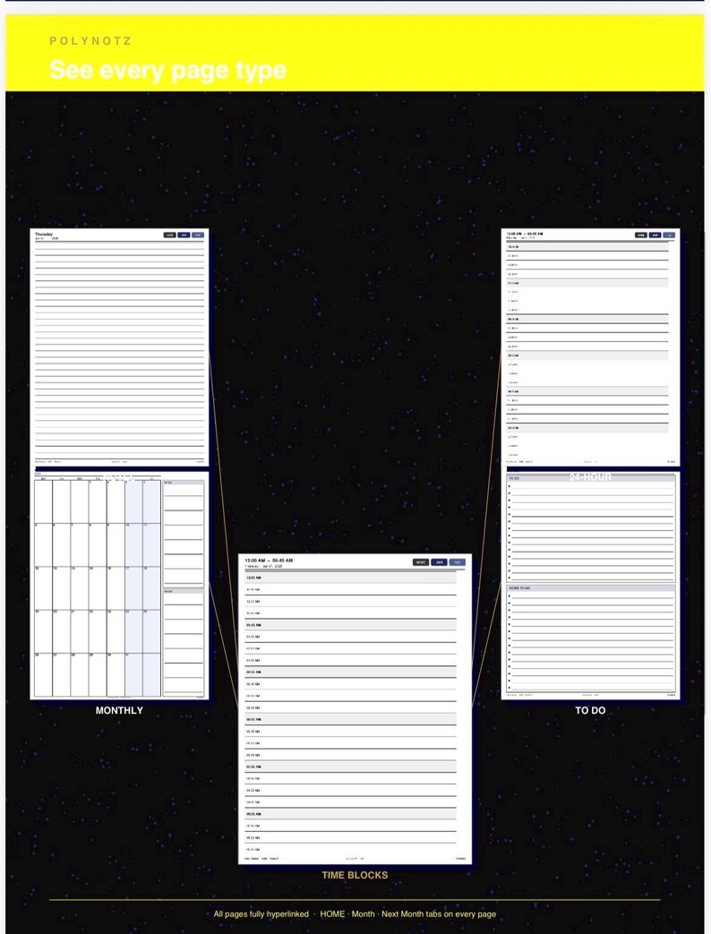 2026 Daily Planner for Remarkable Paper Pro: Hyperlinked, 15-min Blocks ...