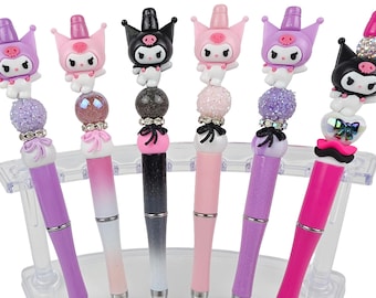 Kuromi pens | Beaded pens | pre-made | party favors