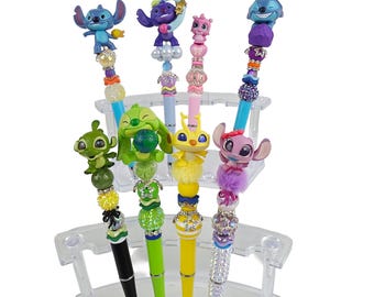 Blue alien character beaded pens| Beaded pens | pre-made