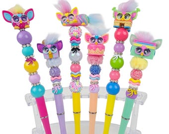Beaded Character Pens | Birthday Gift, Moving Eyes