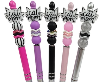 Cat mom focal stylus | Beaded stylus | pre-made