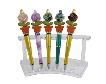 Flower beaded pens | floral pens | pre-made