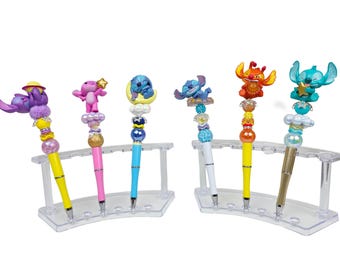 Blue alien character beaded pens | fancy pen | character pen