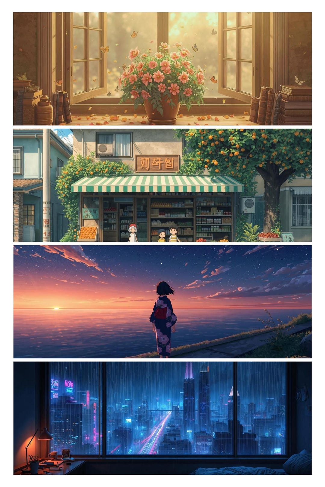 Studio Ghibli Inspired 4K Wallpapers | Cozy Lofi Anime Scenes (digital ...