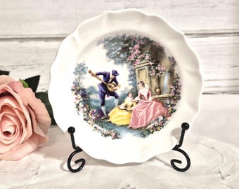 Mid Century Cottagecore Plate Fine Bone China England Mini Victorian Style Dish