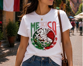 Mexico Flag png, Mexican Eagle Crest Design, Mexico Pride png, Mexican Heritage Shirt Design, Sublimation png Digital Download
