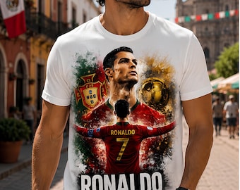 CR7 Ronaldo png, Portugal Soccer Legend Graphic, Ronaldo Fan Art Shirt Design, Football Player png, Sports Digital Download