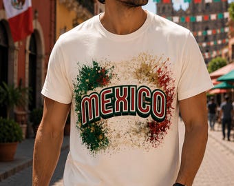México png, Gráfico de aficionado al fútbol mexicano, Diseño de camiseta con la bandera mexicana, Tipografía vintage mexicana png, Descarga digital para aficionados al fútbol
