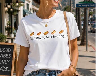 Bad Day To Be A Hot Dog PNG, Funny 4th Of July Shirt Design, Hot Dog Lover png, Independence Day Graphic, BBQ Party png, Patriotic