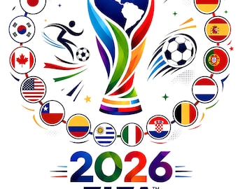 FIFA World Cup 2026 Shirt PNG, Soccer Fan Shirt Design, Football Tournament Graphic Tee, World Cup 2026 Pocket Design, Soccer Lover Gift
