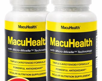 2 pack Macuhealth Triple Carotenoid Formula - Eye Vitamins for Adults - 90 Softgels, 3 Month Supply
