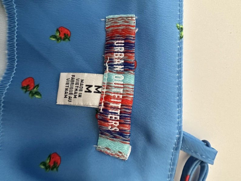 Blaues Kleid Urban Outfitters Kirschen Größe M Sommer Slip für jeden Anlass Bild 6