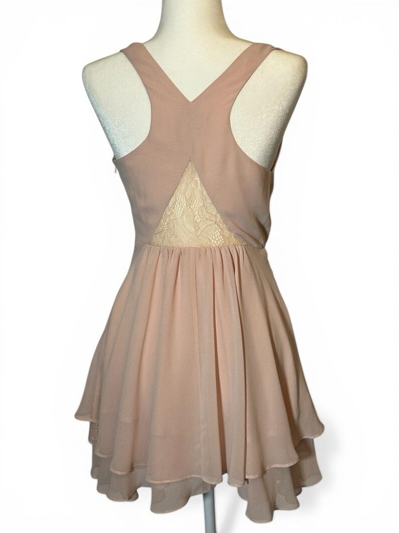 BCBG Dress Peachy Pink Size 2 Spring Summer Whimsical image 4