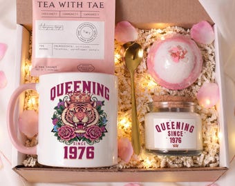 Caja de regalo de cumpleaños, set de regalo de cumpleaños personalizado para amiga, mamá, abuela.