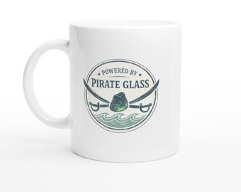 Pirate Glass Mug: Sea Glass Beachcomber Treasure Hunter Gift