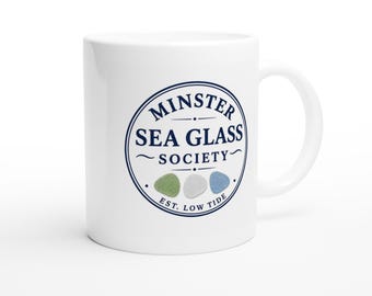Minster on Sea Mug, Isle of Sheppey Gift, Sea Glass Society Coffee Cup, Kent Coastal Souvenir, Personalized Seaside Mug, Beach Lover Gift