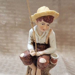 Norman Rockwell Figurine &quot;Summertime 1933&quot; inspired from Sat. Evening Post Cover Painting 8-5-1933