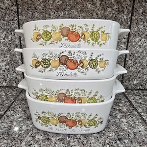 Cazuela vintage Corning Ware: Spice of Life Pan (1 cuarto de galón o 1,5 cuartos de galón) L'Echalote