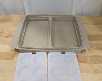 Vintage Tupperware Deviled Egg Tray Eierhouder # 723-1