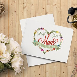 Thank You Mom Card Printable Instant Download Mother's | Etsy