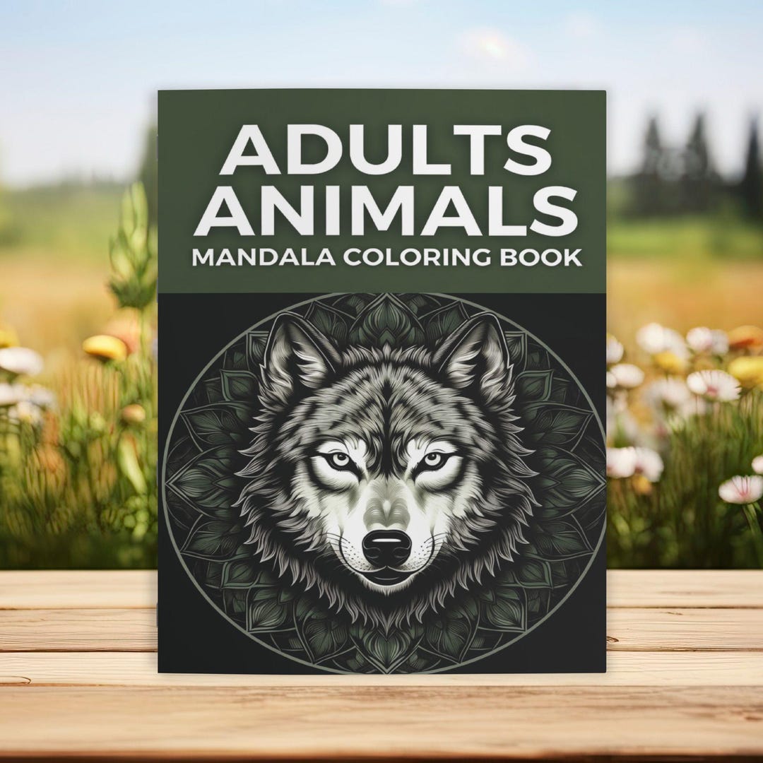 Mandala Adults Animals Coloring Book | Animal Mandalas, Stress Relief ...