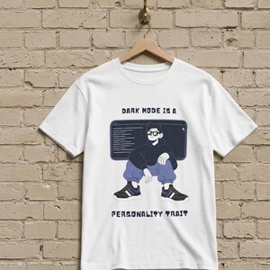 Dark Mode Is A Personality Trait T-Shirt | Funny Programmer | Coding Humor Tee | Developer Gift | Software Engineer Shirt | Coder Graphic
