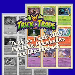 pokemon trick or trade 2023 chase cards Mimikyu & Pikachu Encased in a durable acrylic holder to highlight the vibrant artwork of this fan 2025 POKEMON HALLOWEEN Trick Or