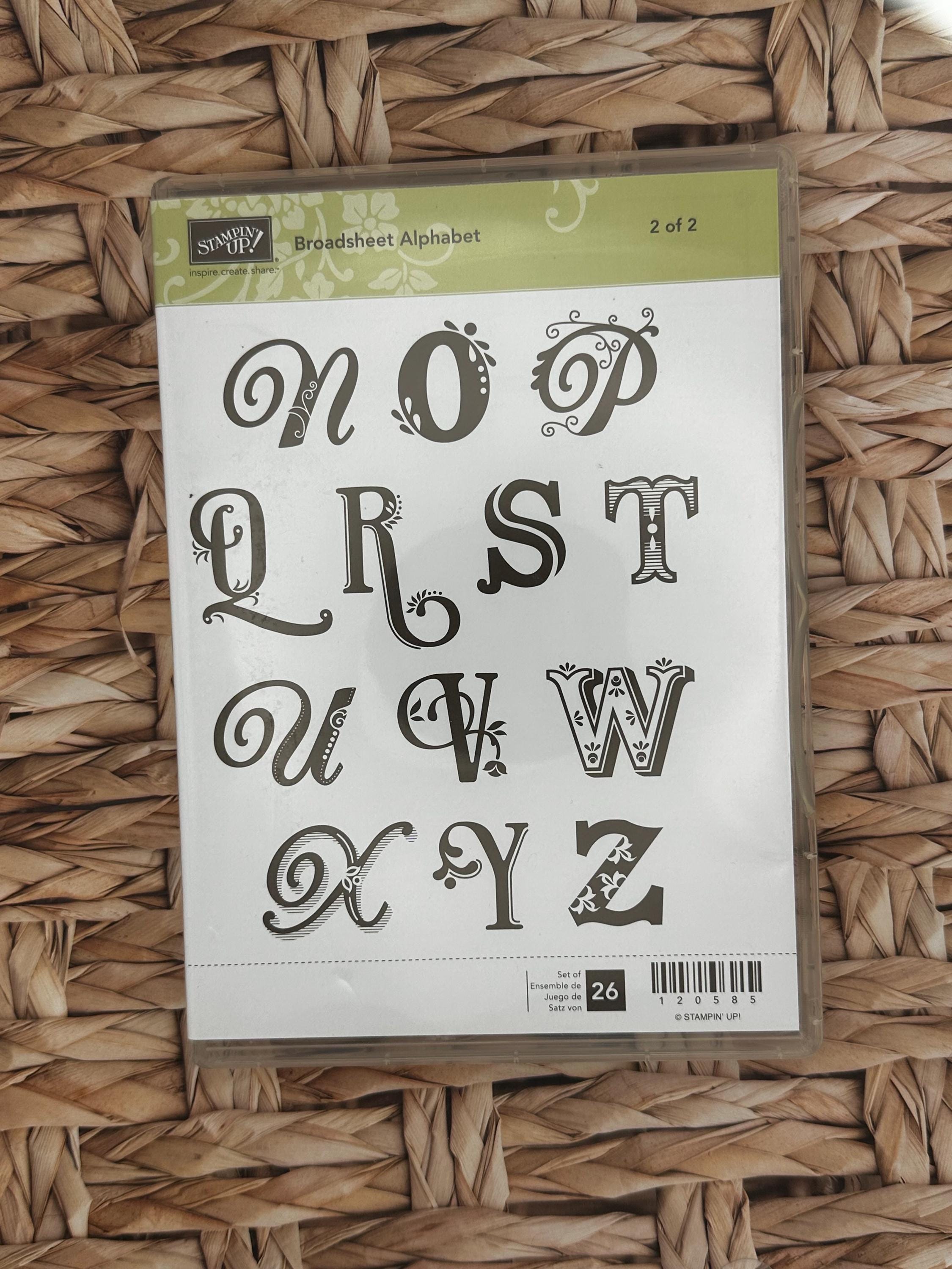 Stampin Alphabet Set, Alphabet Retired Stampin up Alphabet, - Etsy