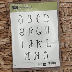 Notable Alphabet - Retired Stampin’ Up!