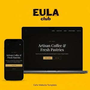 Coffee Shop Website Template, Artisan Cafe HTML Landing Page, Fully Customizable Web Design with Live Demo, Modern Restaurant Template